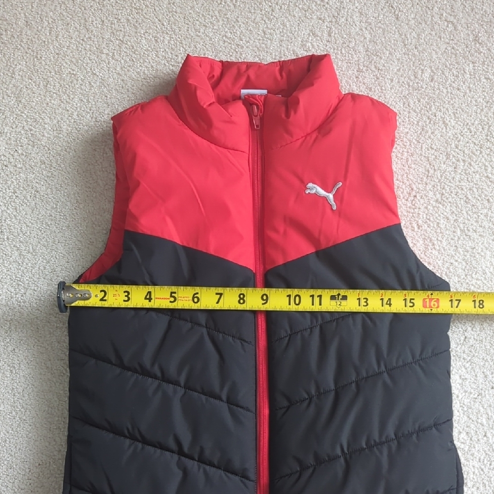 3 For $30. Puma Kids Two-Tone Red and Black Vest - Picture 3 of 9